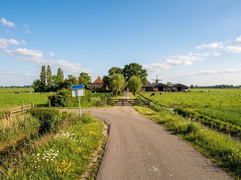 Aanrijroute naar Hof Balkbrug via de Zwolseweg in Balkbrug